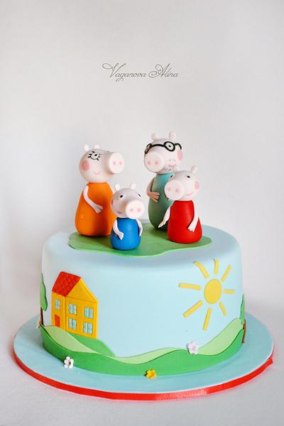 Peppa pig cake - Cake by Alina Vaganova