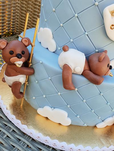 Sweet bears christening cake  - Cake by Dubravka Falkoni Matic 