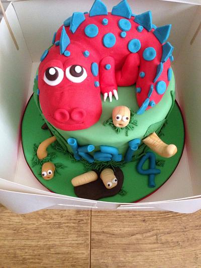 Hungry dinosaur - Cake by Littlekscakes