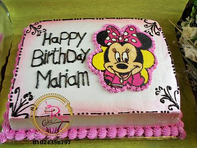Minnie mouse cake - Cake by Walaa Azazy