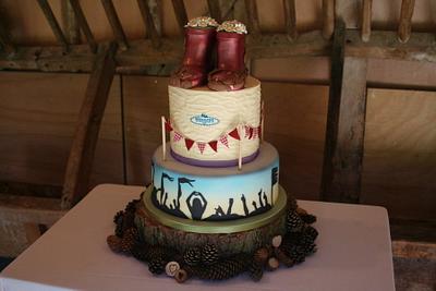 Festival Wedding Cake - Cake by SoSweet