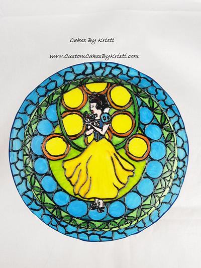 Stained Glass Snow White Cake - Cake by Cakes By Kristi