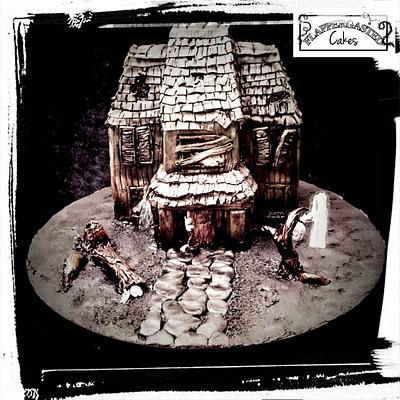 Haunted House tiny cake - Cake by Flappergasted Cakes