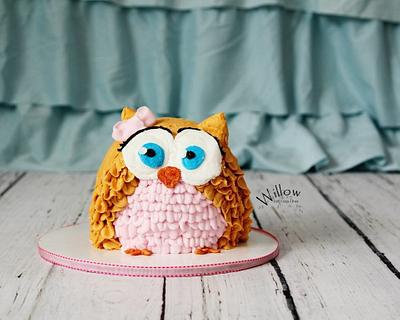 owl smasher - Cake by alilpieceofheaven4u
