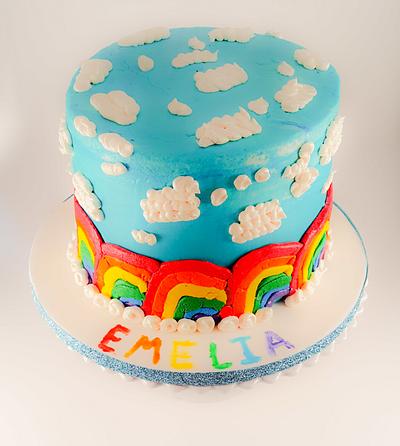 Rainbows & clouds - Cake by Pinky Fink's