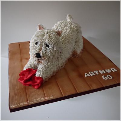 Robbie the West Highland Terrier - Cake by Cakes by Julia Lisa