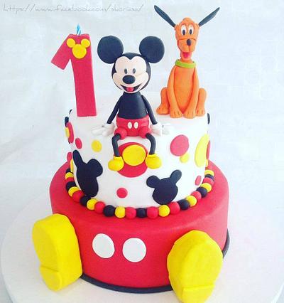 Mickey Mouse and Pluto - Cake by Skoria Šabac