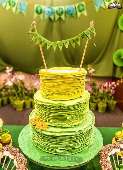 Shades Of Green - Cake by Smitha Arun