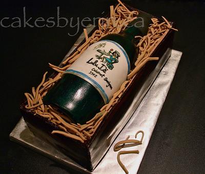 Lulu Di Wine Bottle Cake - Cake by erinCA