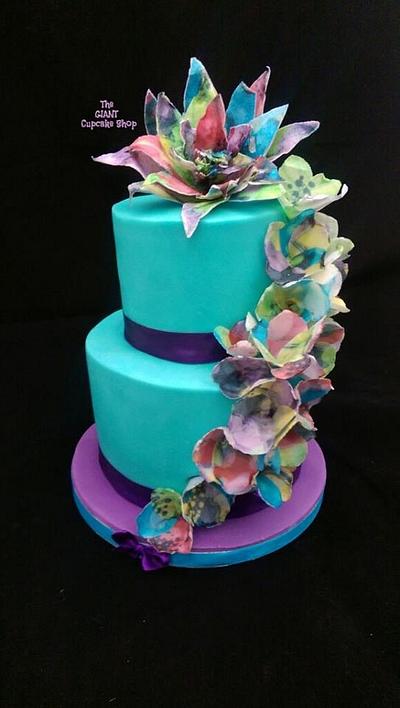 Abstract flowers  - Cake by Amelia Rose Cake Studio