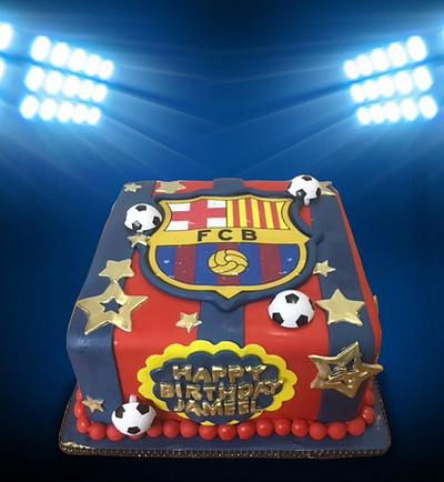 FCB Square Cake - Cake by MsTreatz