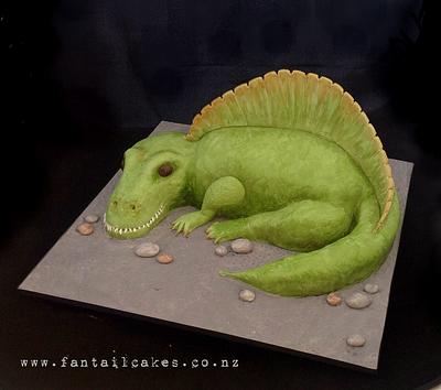 Spinosaurus Dinosaur (my first sculpted cake) - Cake by Fantail Cakes