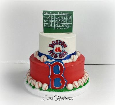 Boston Red Sox Groom's Cake - Cake by Donna Tokazowski- Cake Hatteras, Martinsburg WV