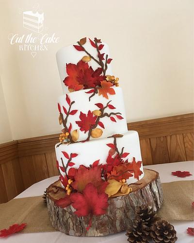 Autumn Leaves Wedding - Cake by Emma Lake - Cut The Cake Kitchen