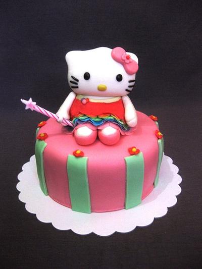 Hello Kitty's Rainbow-Colored Dress Cake - Cake by Nessa Avetria - Panaglima