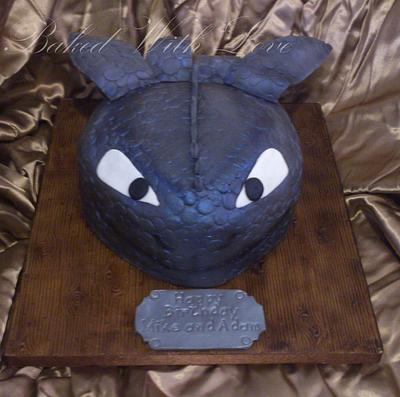 Toothless How to train your Dragon - Cake by bakedwithloveonline