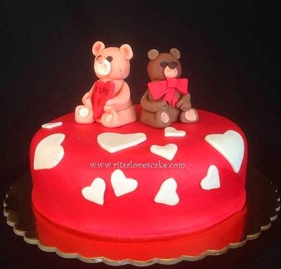 Valentines Bears - Cake by Ritsa Demetriadou