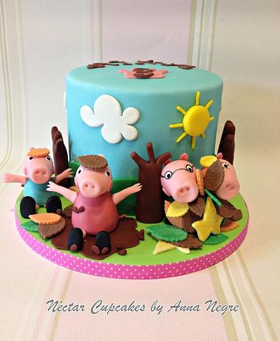 Peppa Pig Cake - Cake by nectarcupcakes