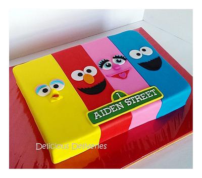 Sesame Street Sheet Themed Cake - Cake by DeliciousDeliveries