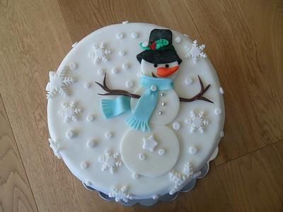 Snowman cake - Cake by Clara