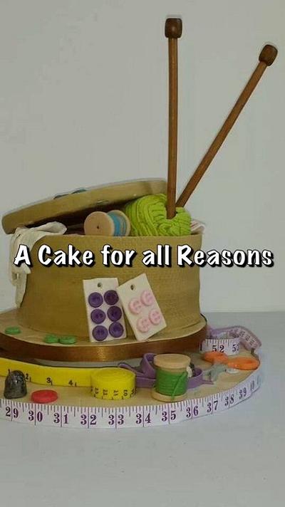 Craft basket  - Cake by Dawn Wells
