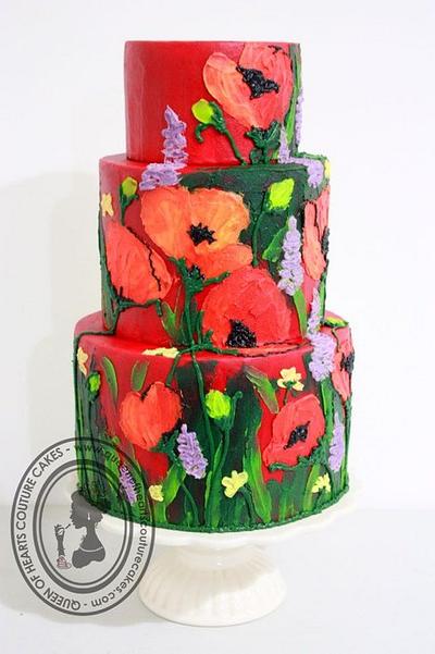 POPPIES - Cake by Queen of Hearts Couture Cakes