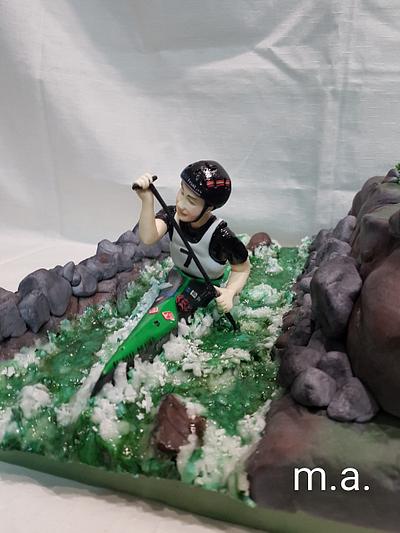 canoeing cake - Cake by Isabel