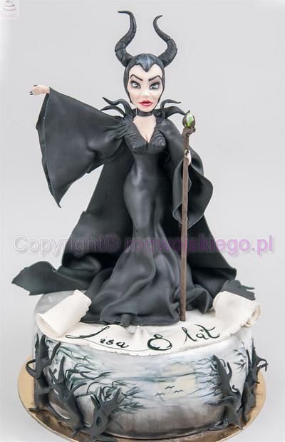 Maleficent cake / tort diabolina czarownica - Cake by Edyta rogwojskiego.pl