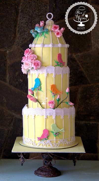 Vintage Birdcage Wedding Cake - Cake by Slice of Heaven By Geethu