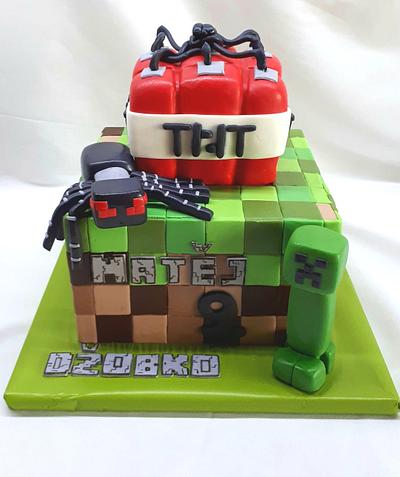 Minecraft birthday cake - Cake by Kaliss