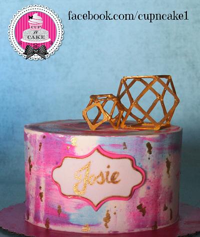 Geometric cake - Cake by Danielle Lechuga