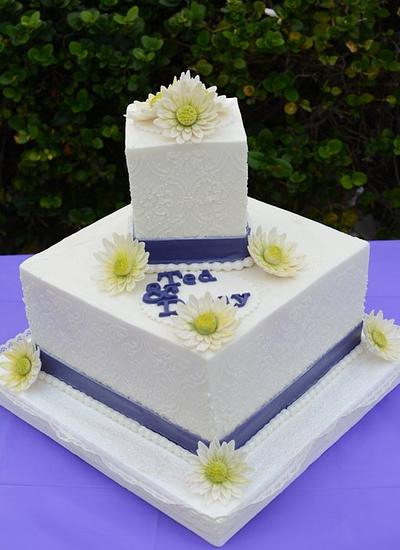 Daisy Wedding Cake for Daisy  - Cake by Sugarpixy