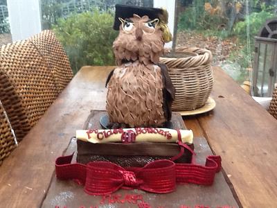 Owl cake - Cake by Yetticakes