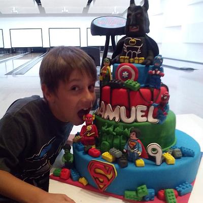 super hero lego - Cake by Beula Cakes