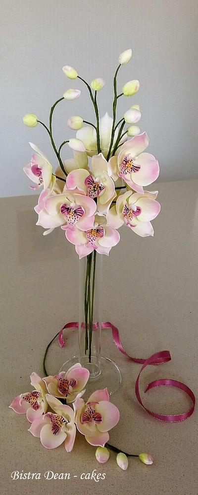An orchid bouquet  - Cake by Bistra Dean 