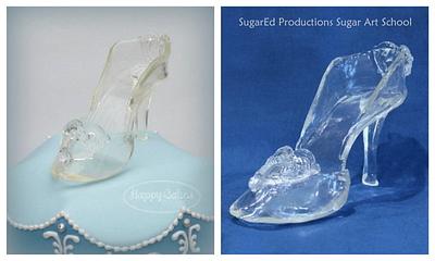 isomalt glass slipper - Cake by Sharon Zambito