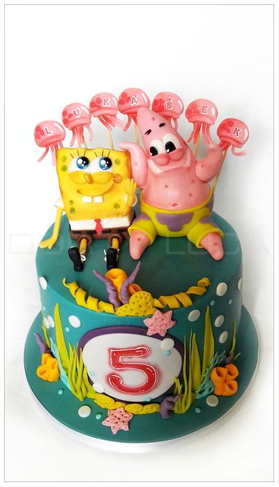 Spongebob and Patrick - Cake by Dorty LuCa
