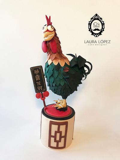 Año del Gallo - Cake by Laura López by Sr. Pastel