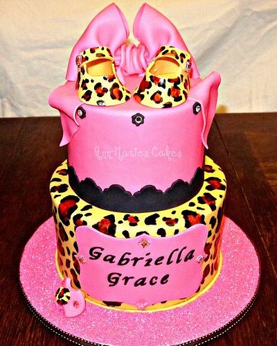 Leopard and Pink Fashionista Baby shower - Cake by Ann-Marie Youngblood