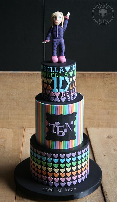 1D Cake with a Twist - Cake by IcedByKez