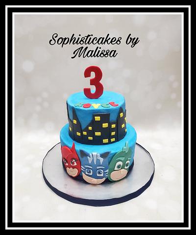 PJ Masks themed Birthday  - Cake by Sophisticakes by Malissa
