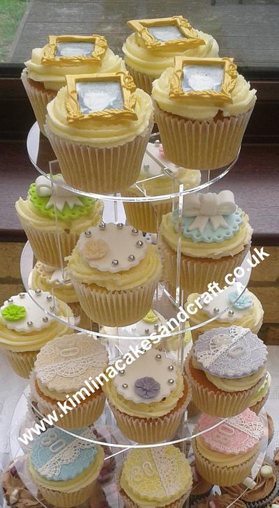 Cupcake Tower - Cake by kimlinacakesandcraft