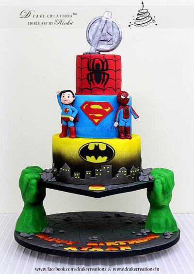 Super Heroes - Cake by D Cake Creations®