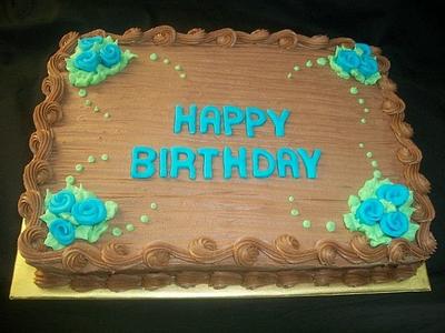 Simple Chocolate Birthday - Cake by caymancake