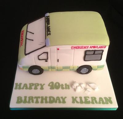 Ambulance paramedic cake - Cake by Cherry Delbridge