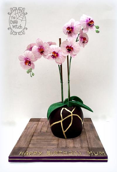 Orchid Pot - Cake by Nessie - The Cake Witch