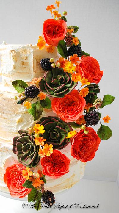 Fall Wedding Cake - Cake by CakeStylist