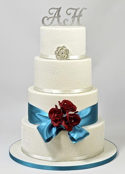 AnnMarie Wedding Cake - Cake by Ceri Badham
