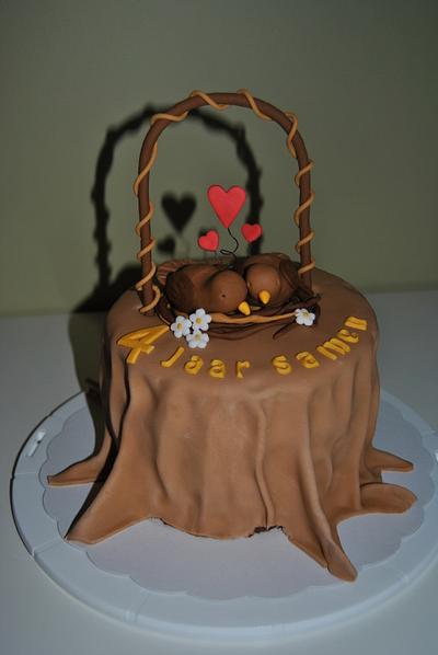 4 years together cake - Cake by Anse De Gijnst