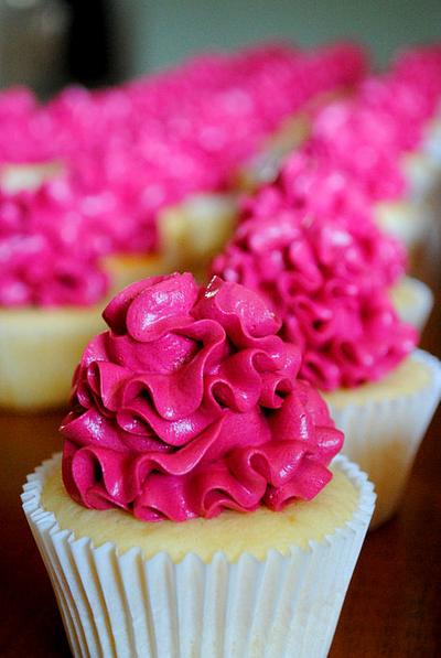 Hot Pink Cupcakes - Cake by Amelia's Cakes